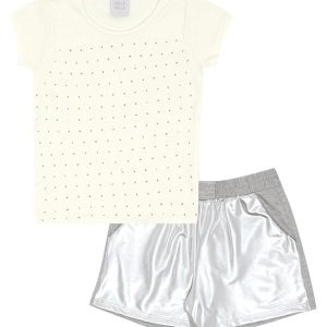 Conjunto Ribana com Elastano Leve Bege