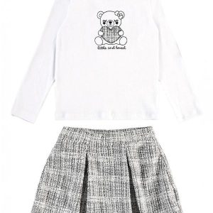 Conjunto Ribana com Elastano Leve Branco