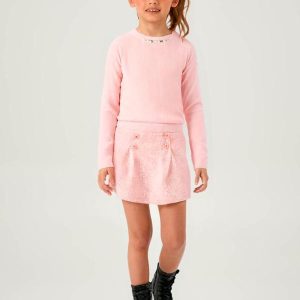 Conjunto Ribana com Elastano Leve Rosa