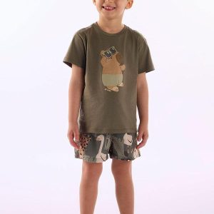 Conjunto Tropical Short Verde