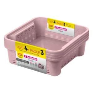 Conjunto de Cestas Sanremo SR8848 L4P3 1,6L Rosa Rosa