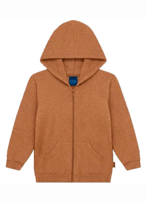 Jaqueta Infantil com Capuz Marrom