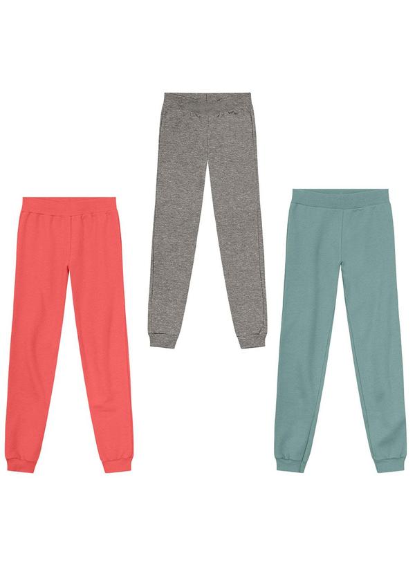 Kit Infantil Menina com 3 Calças Sortidas
