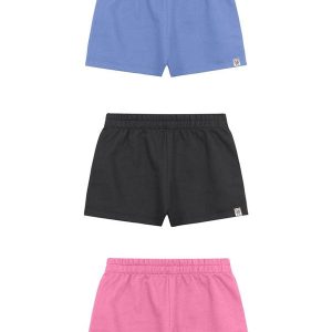 Kit Infantil Menina com 3 Shorts Sortidos