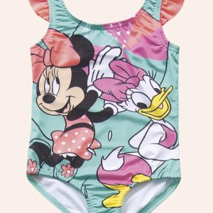 Maio Moda Praia Minnie Azul