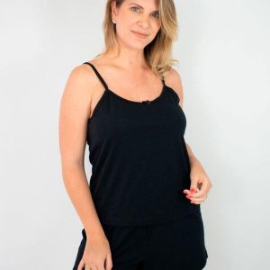 Pijama Feminino Alcinha Kelly Preto