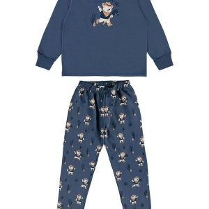Pijama Moletinho Azul