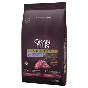 Ração GranPlus Gourmet Cães Filhotes Todos os Portes Ovelha e Arroz