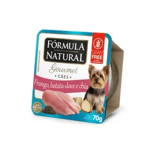 Ração Úmida Fórmula Natural Gourmet Cães Frango, Batata-Doce e Chia - 70 g