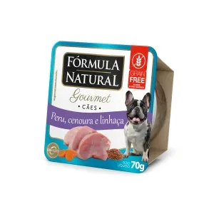 Ração Úmida Fórmula Natural Gourmet Cães Peru, Cenoura e Linhaça - 70 g