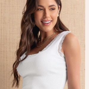Regata em Ribana Branca com Renda