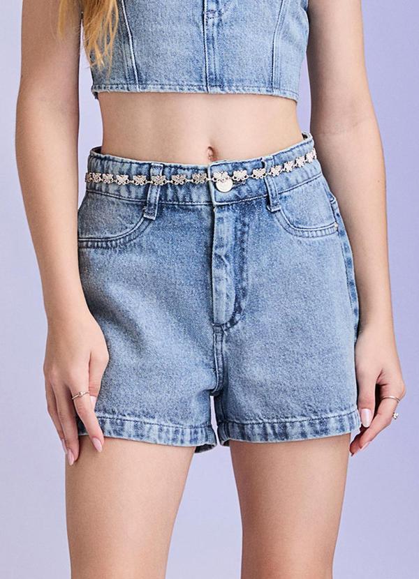 Short Jeans Claro Azul
