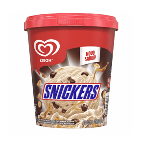 Sorvete Kibon Blast Snickers Pote 800ml
