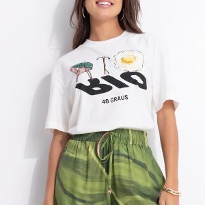T-Shirt Média Rio 40 Graus Off White