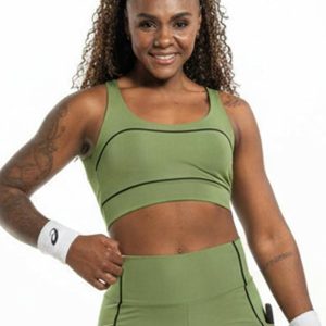 Top Feminino com Filetes Verde