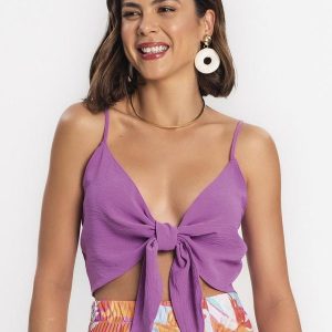 Top Feminino em Air Flow Roxo