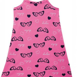 Vestido Evasê Enjoy Rosa