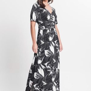 Vestido Feminino Estampado Preto
