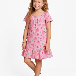 Vestido Infantil Oncinha Rosa