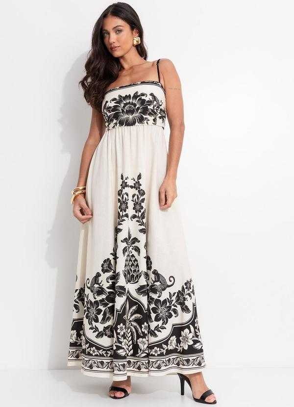 Vestido Longo Guanacaste Bege