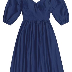 Vestido Midi Azul