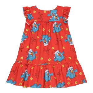 Vestido Natal Galinha Pintadinha Vermelho