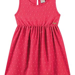 Vestido em Tecido Air Flow Rosa