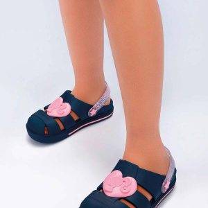 Babuche Barbie Heart Azul