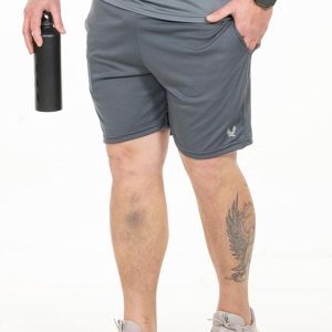 Bermuda Plus Size com Bolso Cinza