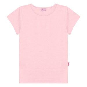Blusa Básica Decote Redondo Rosa