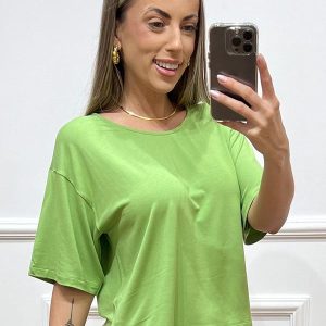 Blusa Cropped Oversized Verde