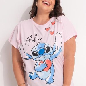 Blusa Lilo & Stitch Rosa