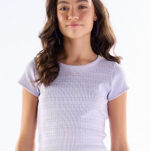 Blusa Ribana com Elastano Leve Roxo