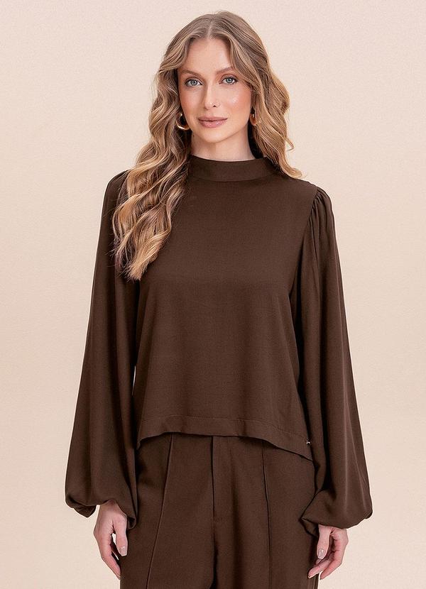 Blusa Viscose Essentials Marrom