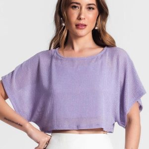 Blusa com Top Roxo