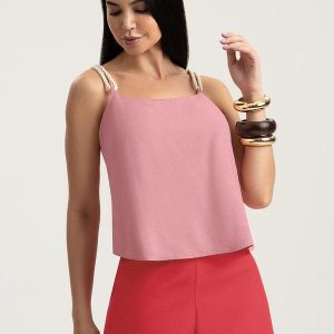 Blusa em Viscose Rosa