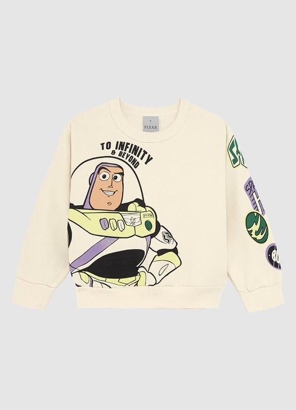 Blusão Buzz Lightyear® em Moletom Bege
