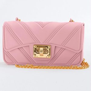 Bolsa Rosa em Pvc
