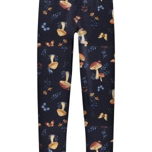 Calça Estampada com Cós Elástico Azul