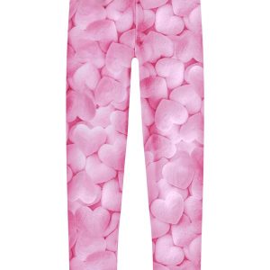 Calça Estampada com Cós Elástico Rosa