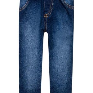 Calça Infantil Menina Moletom Jeans Azul