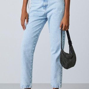 Calça Jeans Azul Mom Azul