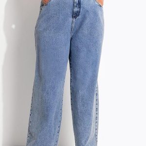 Calça Jeans Claro Wide Leg