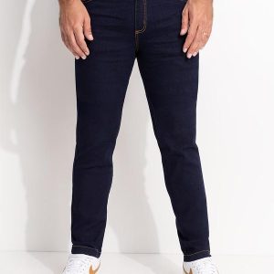 Calça Jeans Tradicional com Elastano Azul