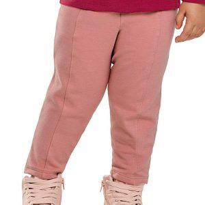 Calça Legging Infantil Menina com Recorte Rosa