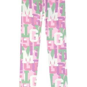 Calça Legging Letras Rosa Claro
