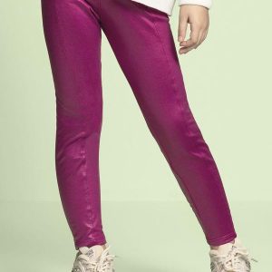 Calça Legging Menina Cirrê Rosa