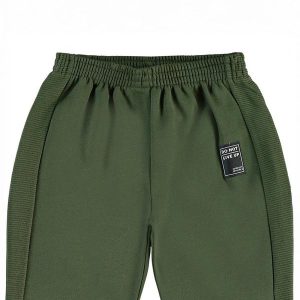 Calça Moletom e Malha Relevo Verde