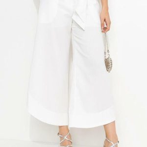 Calça Pantacourt Bege