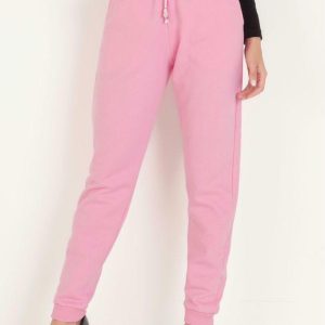 Calça Rosa Claro com Amarração no Cós